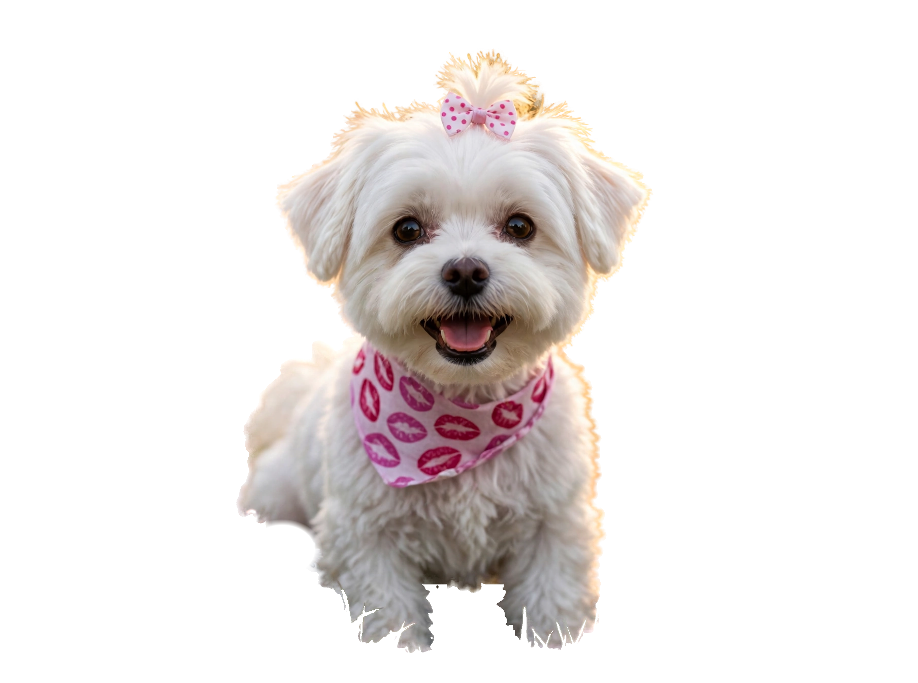 Petit chien blanc